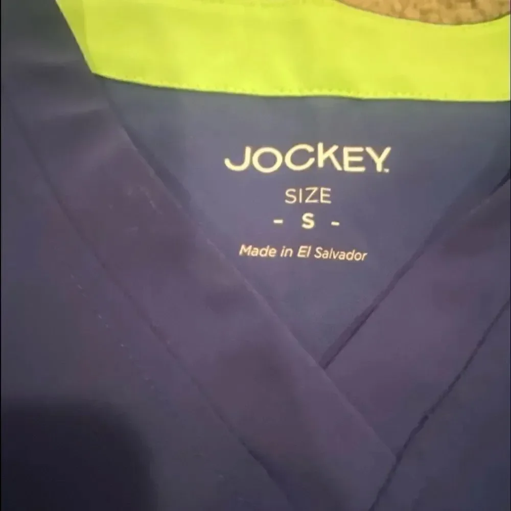 Jockey Scrub Top Size Small Blue